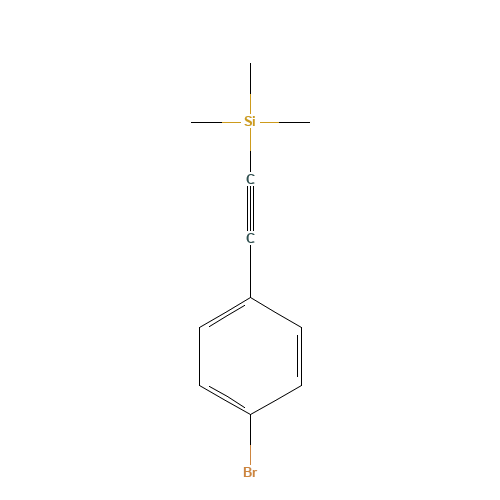 2-(4-bromophenyl)ethynyl-trimethylsilane (CAS: 16116-78-2) - Chemical Structure and Molecular Formula 
