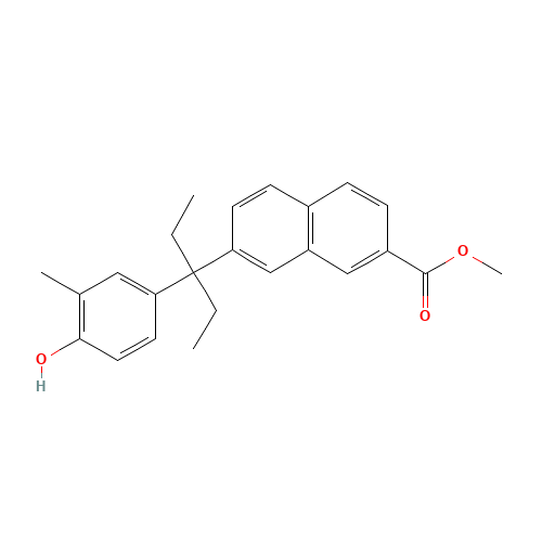 methyl 7-[3-(4-hydroxy-3-methylphenyl)pentan-3-yl]naphthalene-2-carboxylate (CAS: 895521-26-3) - Related Chemical Product