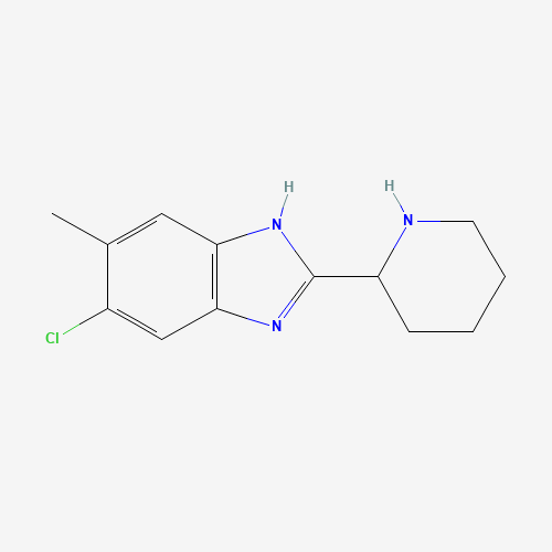 5-chloro-6-methyl-2-piperidin-2-yl-1H-benzimidazole (CAS: 1245530-83-9) - Related Chemical Product