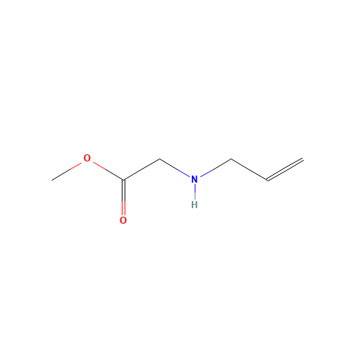 methyl 2-(prop-2-enylamino)acetate (CAS: 10552-80-4) - Chemical Structure and Molecular Formula 
