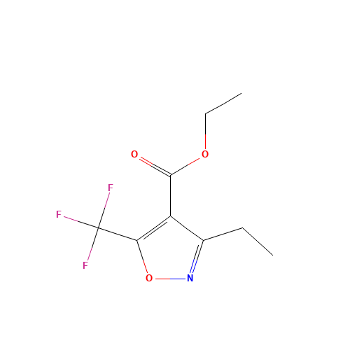 ethyl 3-ethyl-5-(trifluoromethyl)-1,2-oxazole-4-carboxylate (CAS: 363617-95-2) - Related Chemical Product