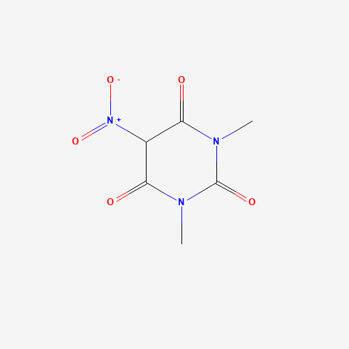 1,3-dimethyl-5-nitro-1,3-diazinane-2,4,6-trione (CAS: 14305-99-8) - Chemical Structure and Molecular Formula 