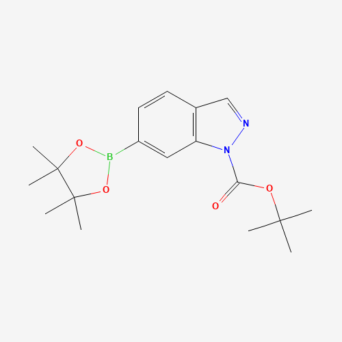tert-butyl 6-(4,4,5,5-tetramethyl-1,3,2-dioxaborolan-2-yl)indazole-1-carboxylate (CAS: 890839-29-9) - Related Chemical Product