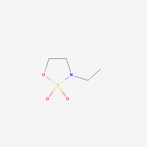 3-ethyloxathiazolidine 2,2-dioxide (CAS: 153631-34-6) - Chemical Structure and Molecular Formula 