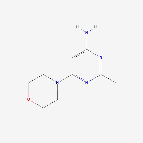 2-methyl-6-morpholin-4-ylpyrimidin-4-amine (CAS: 28732-85-6) - Chemical Structure and Molecular Formula 