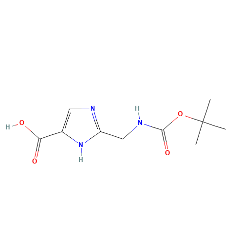 2-[[(2-methylpropan-2-yl)oxycarbonylamino]methyl]-1H-imidazole-5-carboxylic acid (CAS: 867340-37-2) - Related Chemical Product