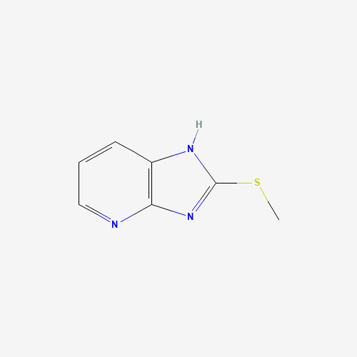 2-methylsulfanyl-1H-imidazo[4,5-b]pyridine (CAS: 63277-46-3) - Chemical Structure and Molecular Formula 