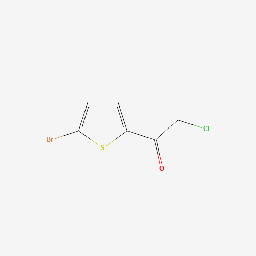 1-(5-bromothiophen-2-yl)-2-chloroethanone (CAS: 62673-67-0) - Chemical Structure and Molecular Formula 