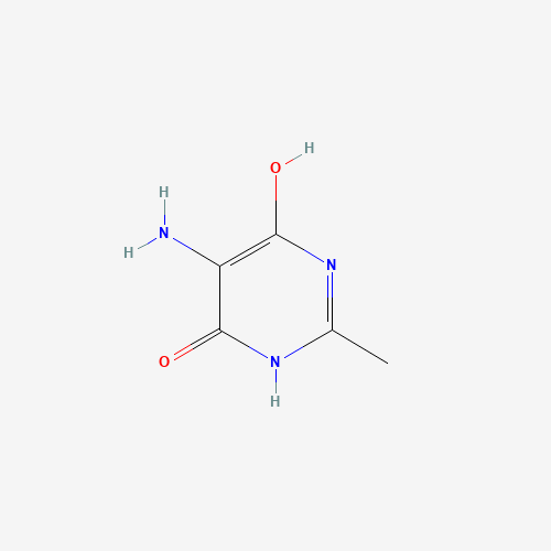 5-amino-4-hydroxy-2-methyl-1H-pyrimidin-6-one (CAS: 98797-08-1) - Chemical Structure and Molecular Formula 