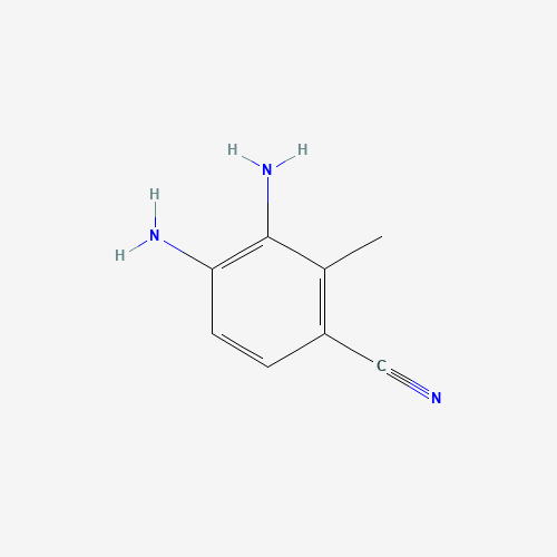 3,4-diamino-2-methylbenzonitrile (CAS: 1481633-77-5) - Chemical Structure and Molecular Formula 