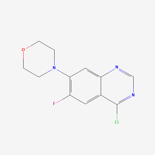 4-(4-chloro-6-fluoroquinazolin-7-yl)morpholine (CAS: 1334602-77-5) - Chemical Structure and Molecular Formula 