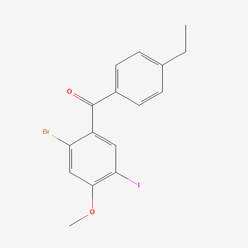 (2-bromo-5-iodo-4-methoxyphenyl)-(4-ethylphenyl)methanone (CAS: 1022983-54-5) - Related Chemical Product
