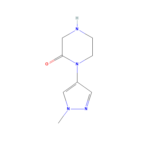 1-(1-methylpyrazol-4-yl)piperazin-2-one (CAS: 1309081-44-4) - Related Chemical Product