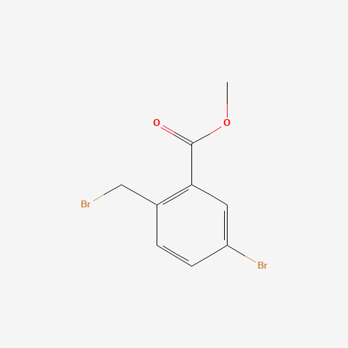 methyl 5-bromo-2-(bromomethyl)benzoate (CAS: 79670-17-0) - Chemical Structure and Molecular Formula 