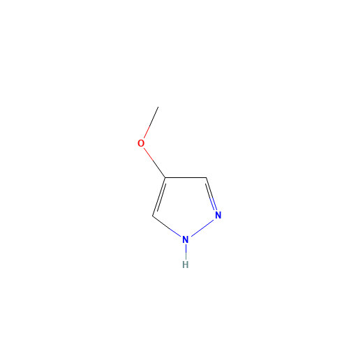 4-methoxy-1H-pyrazole (CAS: 14884-01-6) - Chemical Structure and Molecular Formula 