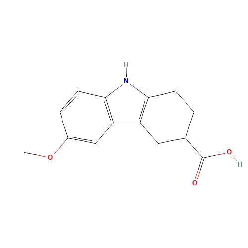 6-methoxy-2,3,4,9-tetrahydro-1H-carbazole-3-carboxylic acid (CAS: 59964-95-3) - Related Chemical Product