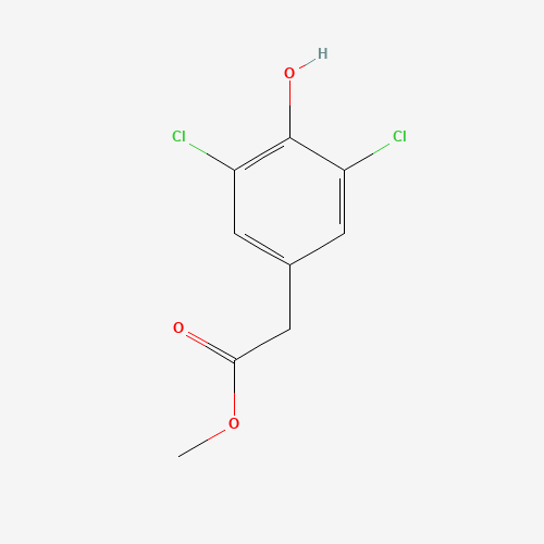 methyl 2-(3,5-dichloro-4-hydroxyphenyl)acetate (CAS: 409366-27-4) - Chemical Structure and Molecular Formula 