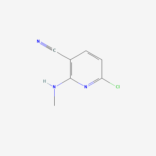 6-chloro-2-(methylamino)pyridine-3-carbonitrile (CAS: 1187190-73-3) - Chemical Structure and Molecular Formula 