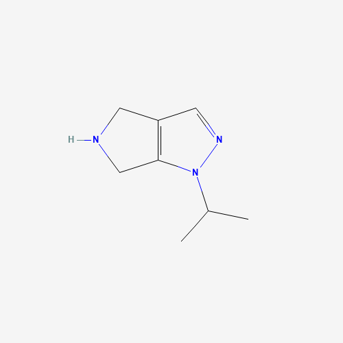 1-propan-2-yl-5,6-dihydro-4H-pyrrolo[3,4-c]pyrazole (CAS: 945217-54-9) - Chemical Structure and Molecular Formula 