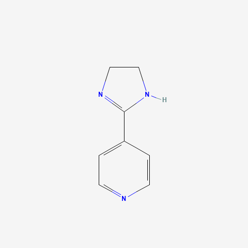 4-(4,5-dihydro-1H-imidazol-2-yl)pyridine (CAS: 21381-61-3) - Chemical Structure and Molecular Formula 