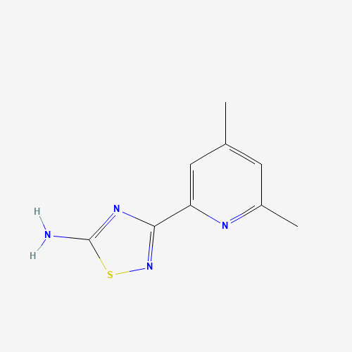 3-(4,6-dimethylpyridin-2-yl)-1,2,4-thiadiazol-5-amine (CAS: 1179361-89-7) - Chemical Structure and Molecular Formula 