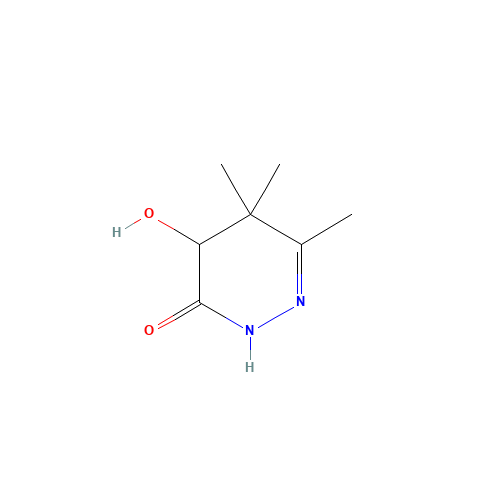 5-hydroxy-3,4,4-trimethyl-1,5-dihydropyridazin-6-one (CAS: 1161737-36-5) - Chemical Structure and Molecular Formula 