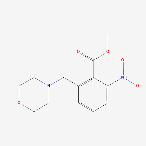 methyl 2-(morpholin-4-ylmethyl)-6-nitrobenzoate (CAS: 870280-79-8) - Chemical Structure and Molecular Formula 