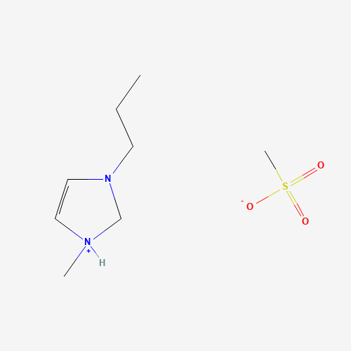 methanesulfonate;1-methyl-3-propyl-1,2-dihydroimidazol-1-ium (CAS: 547718-87-6) - Chemical Structure and Molecular Formula 