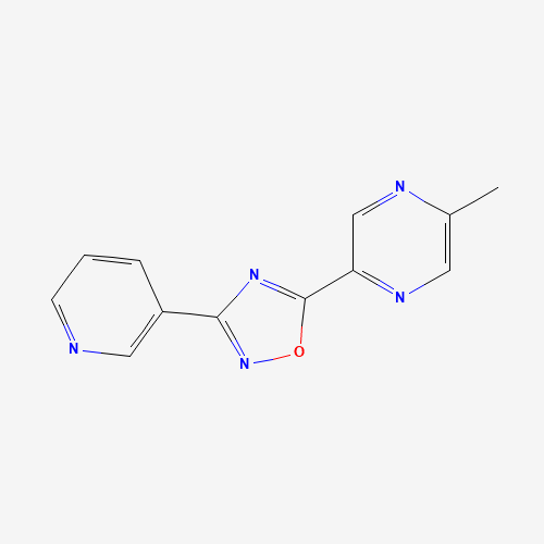 5-(5-methylpyrazin-2-yl)-3-pyridin-3-yl-1,2,4-oxadiazole (CAS: 1033724-11-6) - Chemical Structure and Molecular Formula 