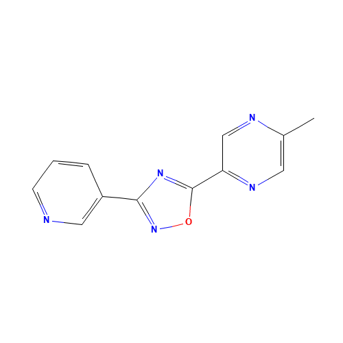 5-(5-methylpyrazin-2-yl)-3-pyridin-3-yl-1,2,4-oxadiazole (CAS: 1033724-11-6) - Related Chemical Product