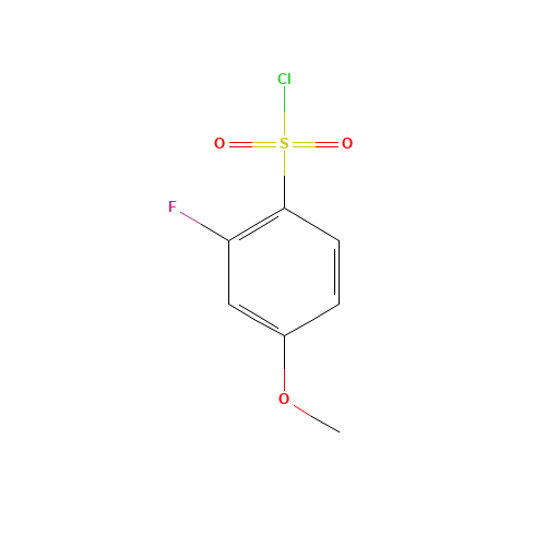2-fluoro-4-methoxybenzenesulfonyl chloride (CAS: 1016516-68-9) - Chemical Structure and Molecular Formula 