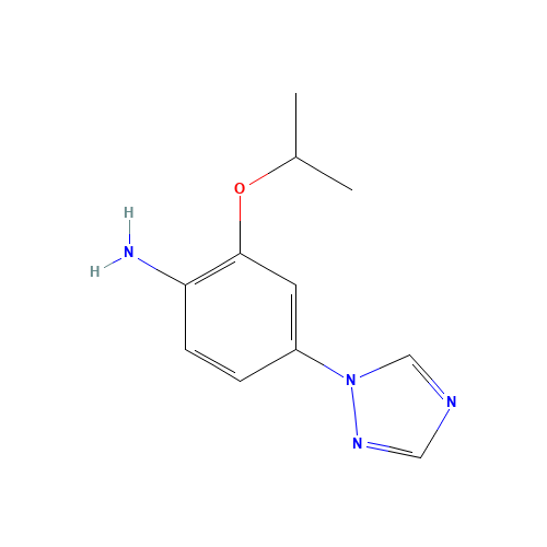 2-propan-2-yloxy-4-(1,2,4-triazol-1-yl)aniline (CAS: 1462950-78-2) - Related Chemical Product