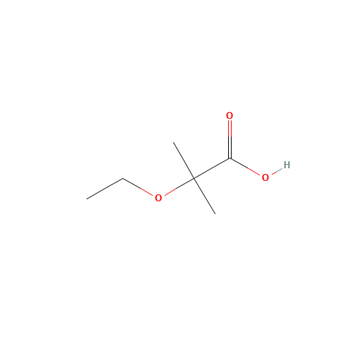 2-ethoxy-2-methylpropanoic acid (CAS: 15001-71-5) - Chemical Structure and Molecular Formula 