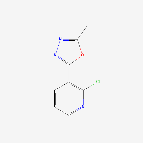 2-(2-chloropyridin-3-yl)-5-methyl-1,3,4-oxadiazole (CAS: 70318-99-9) - Chemical Structure and Molecular Formula 