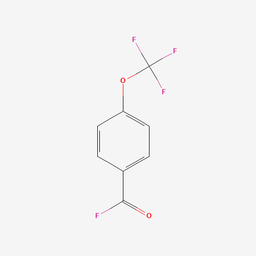 4-(trifluoromethoxy)benzoyl fluoride (CAS: 330-11-0) - Chemical Structure and Molecular Formula 