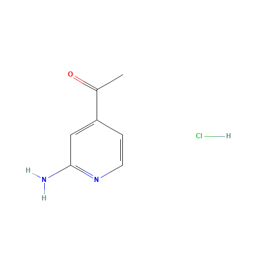 1-(2-aminopyridin-4-yl)ethanone;hydrochloride (CAS: 736991-94-9) - Chemical Structure and Molecular Formula 
