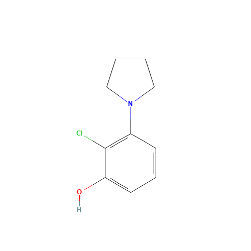 2-chloro-3-pyrrolidin-1-ylphenol (CAS: 925233-08-5) - Related Chemical Product