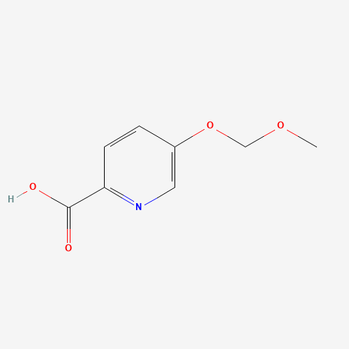 5-(methoxymethoxy)pyridine-2-carboxylic acid (CAS: 1403469-22-6) - Chemical Structure and Molecular Formula 