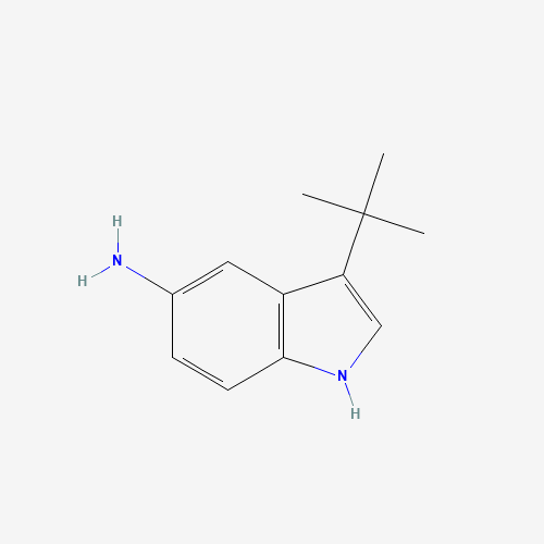 3-tert-butyl-1H-indol-5-amine (CAS: 952664-68-5) - Chemical Structure and Molecular Formula 