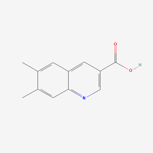 6,7-dimethylquinoline-3-carboxylic acid (CAS: 948294-50-6) - Chemical Structure and Molecular Formula 