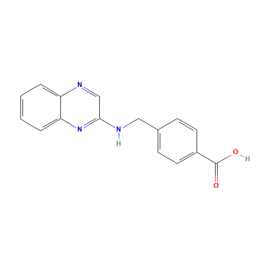 4-[(quinoxalin-2-ylamino)methyl]benzoic acid (CAS: 361389-95-9) - Related Chemical Product