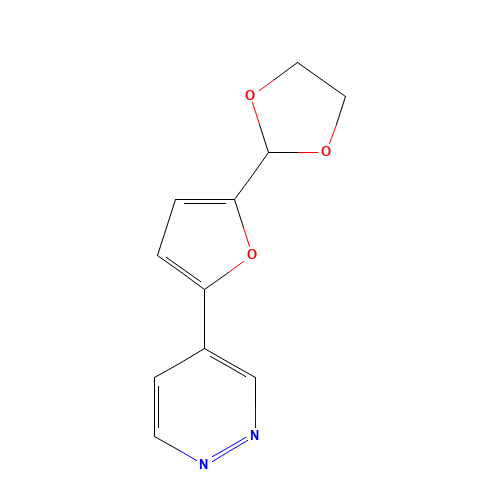 4-[5-(1,3-dioxolan-2-yl)furan-2-yl]pyridazine (CAS: 1423072-14-3) - Related Chemical Product