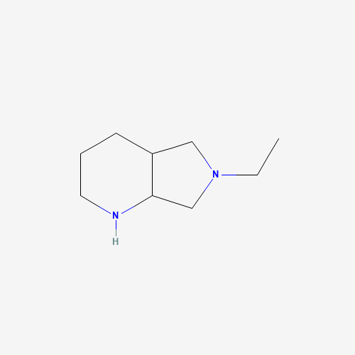6-ethyl-1,2,3,4,4a,5,7,7a-octahydropyrrolo[3,4-b]pyridine (CAS: 1141669-88-6) - Chemical Structure and Molecular Formula 