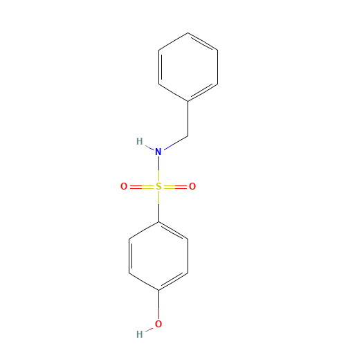 N-benzyl-4-hydroxybenzenesulfonamide (CAS: 96155-81-6) - Chemical Structure and Molecular Formula 