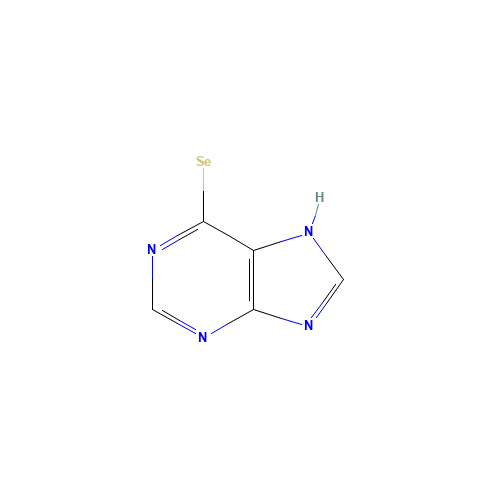 6-$l^{1}-selanyl-7H-purine (CAS: 5270-30-4) - Chemical Structure and Molecular Formula 