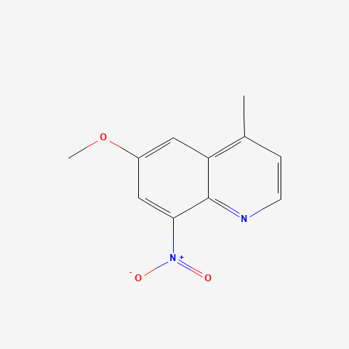 6-methoxy-4-methyl-8-nitroquinoline (CAS: 64992-56-9) - Chemical Structure and Molecular Formula 