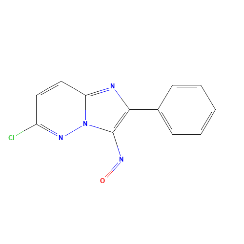 6-chloro-3-nitroso-2-phenylimidazo[1,2-b]pyridazine (CAS: 483367-60-8) - Chemical Structure and Molecular Formula 