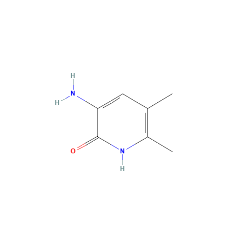 3-amino-5,6-dimethyl-1H-pyridin-2-one (CAS: 139549-03-4) - Chemical Structure and Molecular Formula 