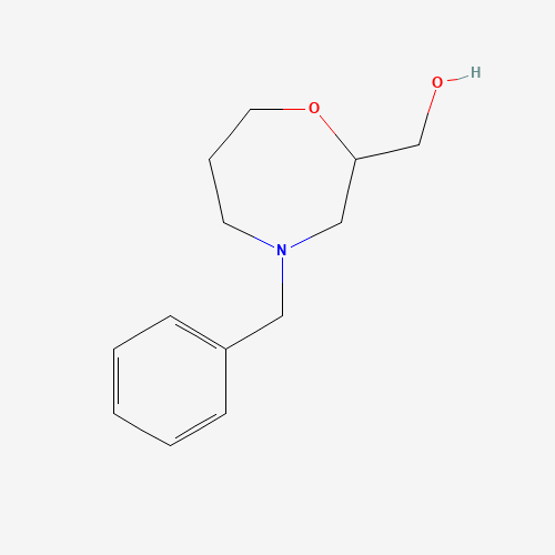 (4-benzyl-1,4-oxazepan-2-yl)methanol (CAS: 1031442-66-6) - Chemical Structure and Molecular Formula 