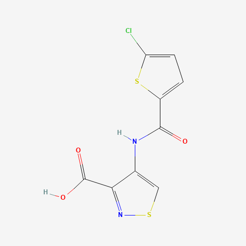 4-[(5-chlorothiophene-2-carbonyl)amino]-1,2-thiazole-3-carboxylic acid (CAS: 929214-75-5) - Related Chemical Product